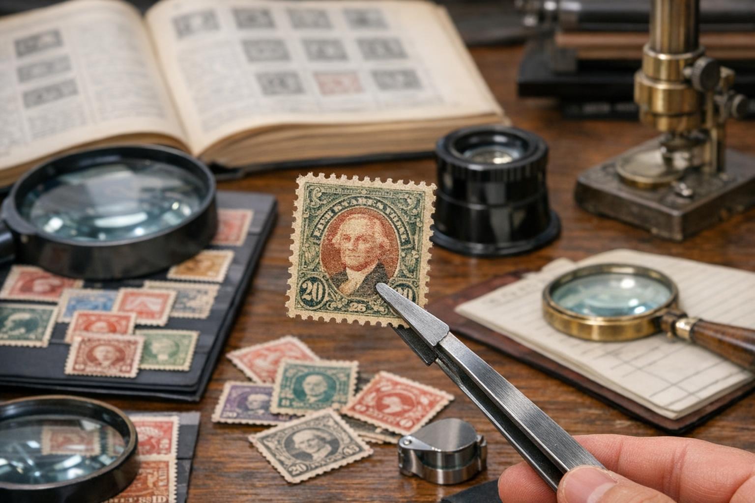 how to identify a stamp without a scott number